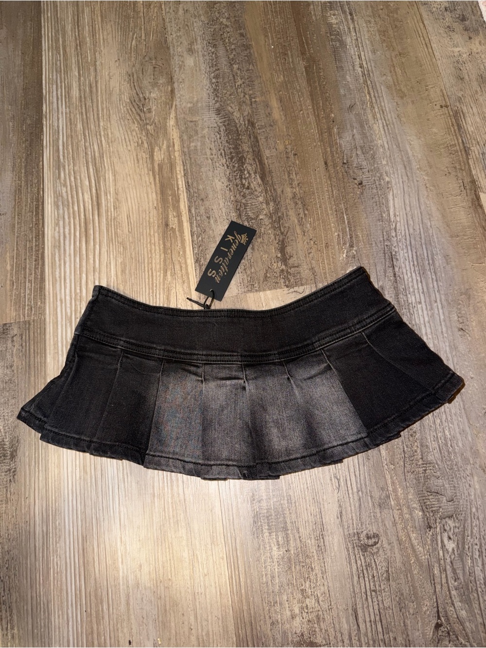 Harlow Micro Belt Black Skirt-XXS